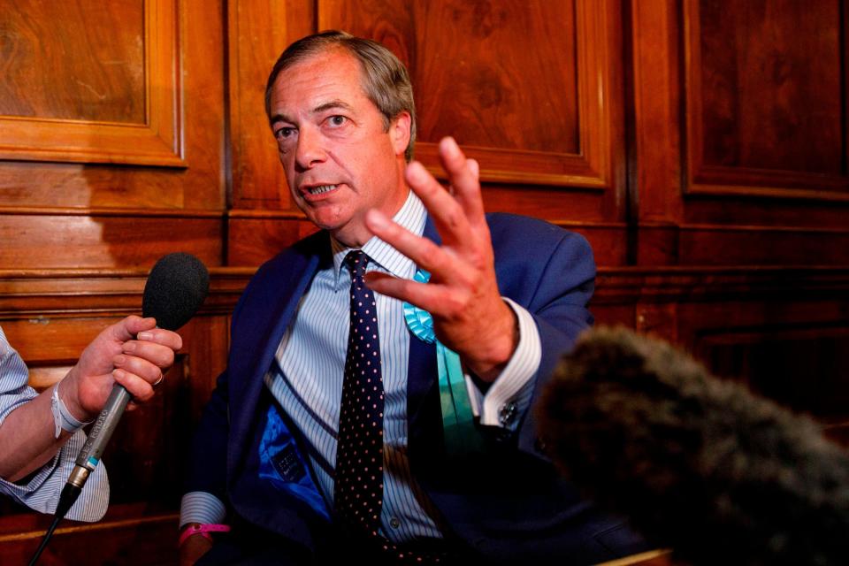 Nigel Farage has demanded a seat on Britain’s Brussels negotiating team for the Brexit Party after it pulled off a major victory in the European elections on Sunday night.The new group won the British part of the elections by far, with at least 28 seats – surpassing the former success of Ukip which had won the 2014 elections under Mr Farage’s leadership.Claiming a “big win”, Mr Farage told reporters as the results rolled in: “We've got a deadline for 31 October, that's the date on which we're supposed to leave the European Union. “That's in five months' time. What we're saying is we've got a mandate now, we demand to be part of that negotiating team, to get this country ready to leave whatever the circumstances.“Firstly we're going to be in Brussels, secondly we've got some very high calibre businessmen and businesswomen used to putting deals together - we've got to get on with this!”After Theresa May announced her resignation on Friday, Tory leadership contenders were quick to suggest they might return to Brussels to try and negotiate a better Brexit deal.But the EU is very unlikely to renegotiate the withdrawal agreement, which it says is the only deal possible with the UK. Brexiteers are unhappy with aspects of the proposed treaty, including the controversial Northern Irish backstop, which would likely keep the UK tied to EU customs rules indefinitely.The EU has said it would be happy to renegotiate a different future relationship with the UK, but that the withdrawal agreement – which other than Northern Ireland also governs issues like the divorce bill and citizens’ rights, is not up for discussion.The prime minister has tried and failed to get the deal approved by parliament three times. A fourth abortive attempt ultimately resulted in her resignation.Some Brexiteers have criticised the UK negotiating team itself, pointing the finger at Theresa May’s chief negotiator Olly Robbins, who they accuse of secretly working to stay in the EU.But Brexiteers such as David Davis and Dominic Raab have also played a key role in talks and been met with much the same reception in Brussels. Speaking as the results rolled in on Sunday night, Mr Farage added: “[It’s been a] a big win for the Brexit Party, that's very clear, terrible night for the Conservative party - but look at Labour as well - look at what the Brexit party's done to Labour in Wales, in the North East of England. This is a big, big message, a bit wake-up call to Westminster - will they listen?”The Conservative party was reduced to a single-figure vote share and posted its worst national result in its history, slipping to fifth behind the Green party. Labour came in third behind the Brexit party and Lib Dems.