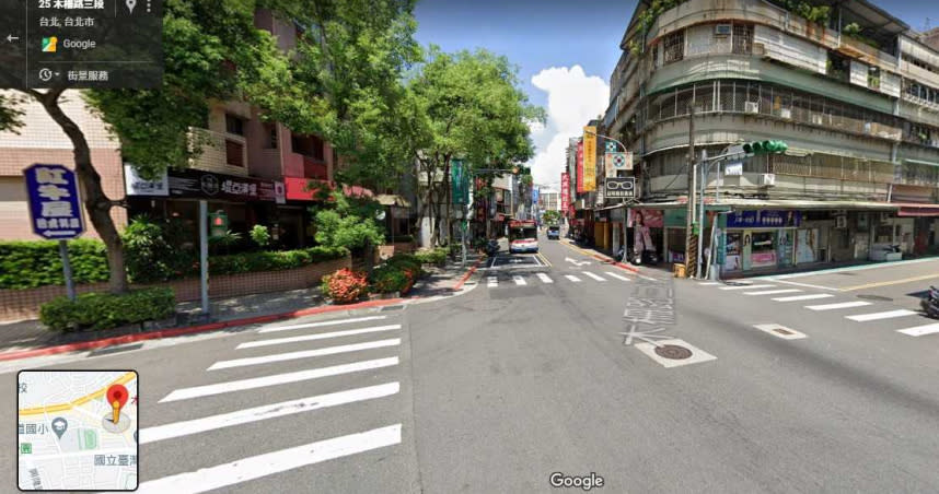 北市木柵路3段今天發生一起婦人墜樓死亡意外。（圖／翻攝自Google Map）