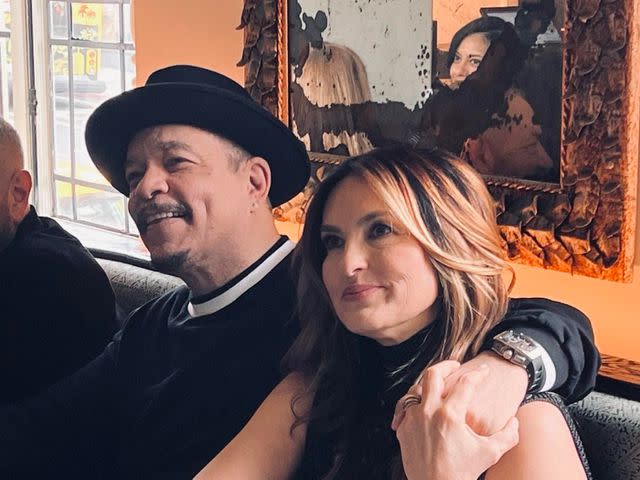 <p>Mariska Hargitay/Instagram</p> Ice-T and Mariska Hargitay