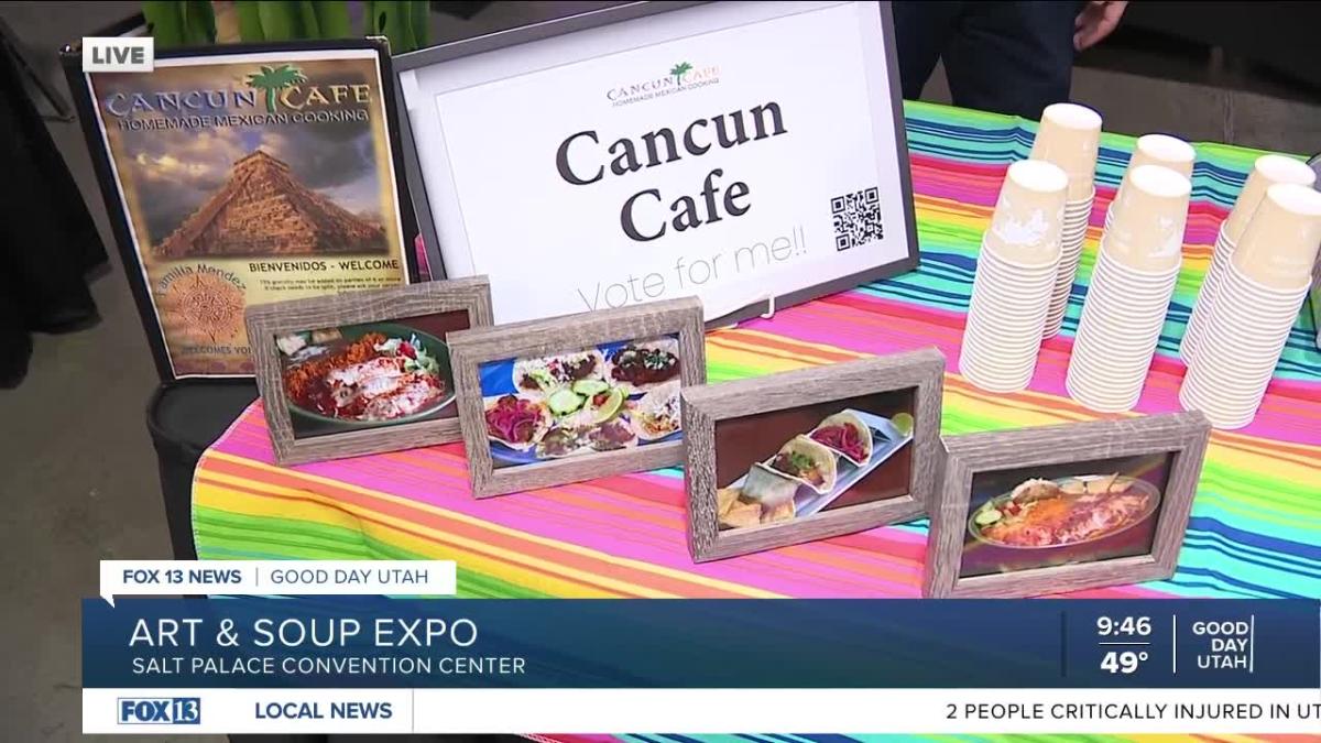 Art And Soup Charity Expo With Cancun Cafe