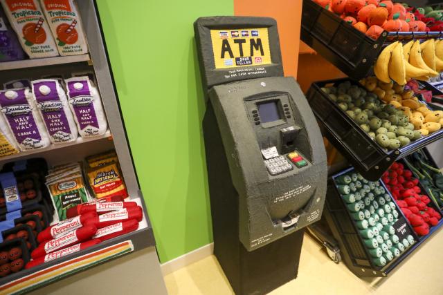 This grocery store is completely made out of felt