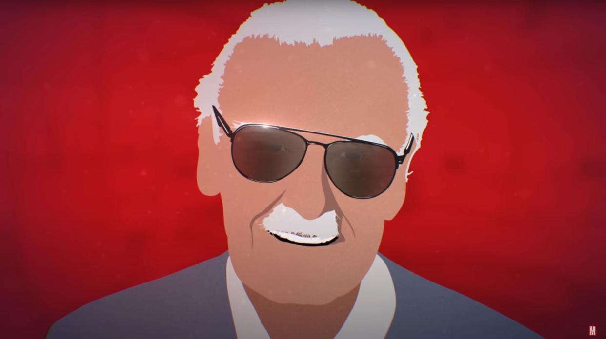 Dessin du visage de Stan Lee, diffusé dans le teaser du documentaire qui lui sera consacré - Capture d'écran YouTube - Marvel Entertainment