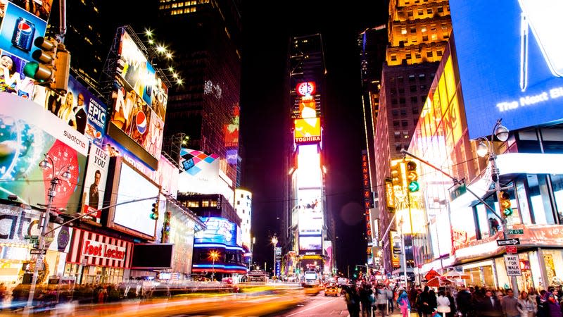 A nighttime view of New York City’s Times Square in November 2012. - Image: elbud (Shutterstock)