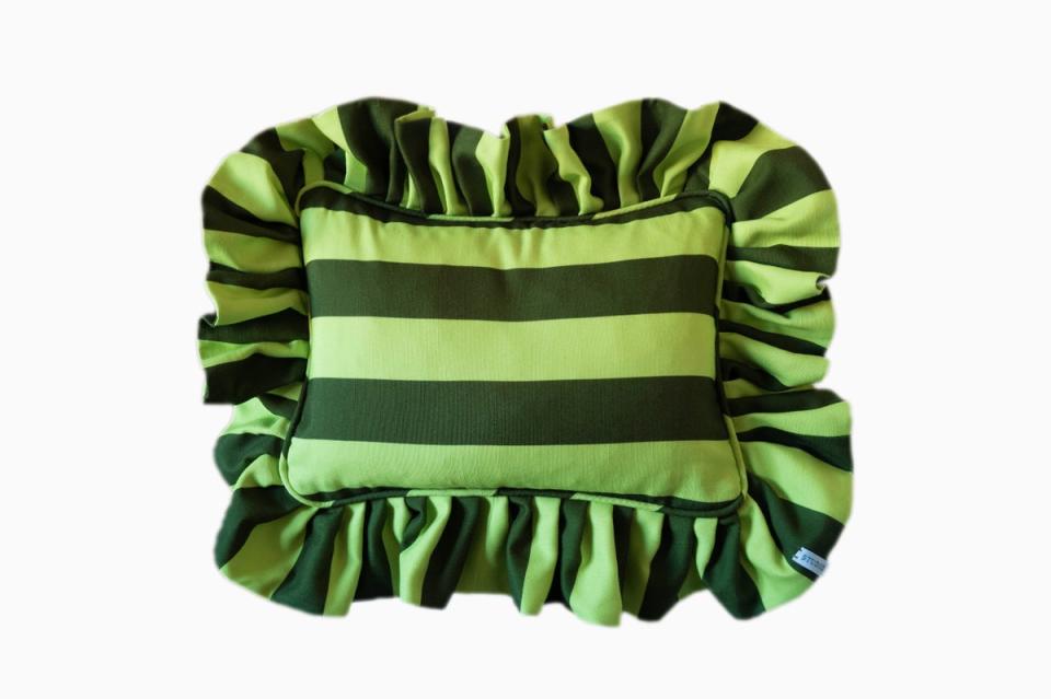 Frill Cushion, £165 each (Colours of Arley X Studio Sparks)