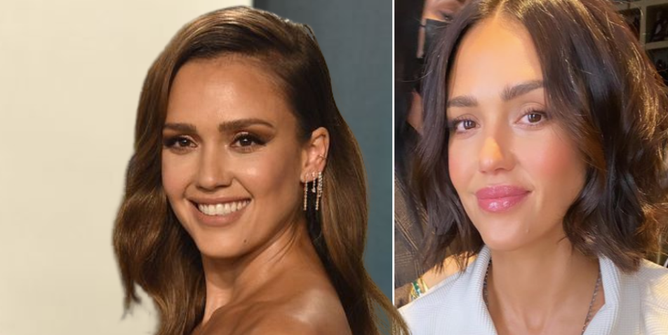 jessica alba straight hair 2022