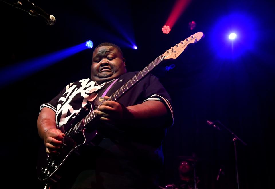 Contemporary blues, rock 'n' roll, soul, and R&B guitarist Christone “Kingfish” Ingram performs Wednesday at Brooklyn Bowl in Nashville.