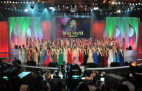 Miss World finalists and winner Miss Venezuela Ivian Sarcos take the stage for the finale.<br><br><a href="http://uk.lifestyle.yahoo.com/how-to-avoid-sweat-patches.html" data-ylk="slk:Avoiding sweat patches;elm:context_link;itc:0;sec:content-canvas;outcm:mb_qualified_link;_E:mb_qualified_link;ct:story;" class="link  yahoo-link">Avoiding sweat patches </a><br><a href="http://uk.lifestyle.yahoo.com/how-to-make-hair-grow-faster.html" data-ylk="slk:How to make your hair grow faster;elm:context_link;itc:0;sec:content-canvas;outcm:mb_qualified_link;_E:mb_qualified_link;ct:story;" class="link  yahoo-link">How to make your hair grow faster</a><br><a href="http://uk.lifestyle.yahoo.com/video/beauty-13177965/how-to-get-glowing-skin-27088517.html" data-ylk="slk:Get glowing skin;elm:context_link;itc:0;sec:content-canvas;outcm:mb_qualified_link;_E:mb_qualified_link;ct:story;" class="link  yahoo-link">Get glowing skin</a><br><br>