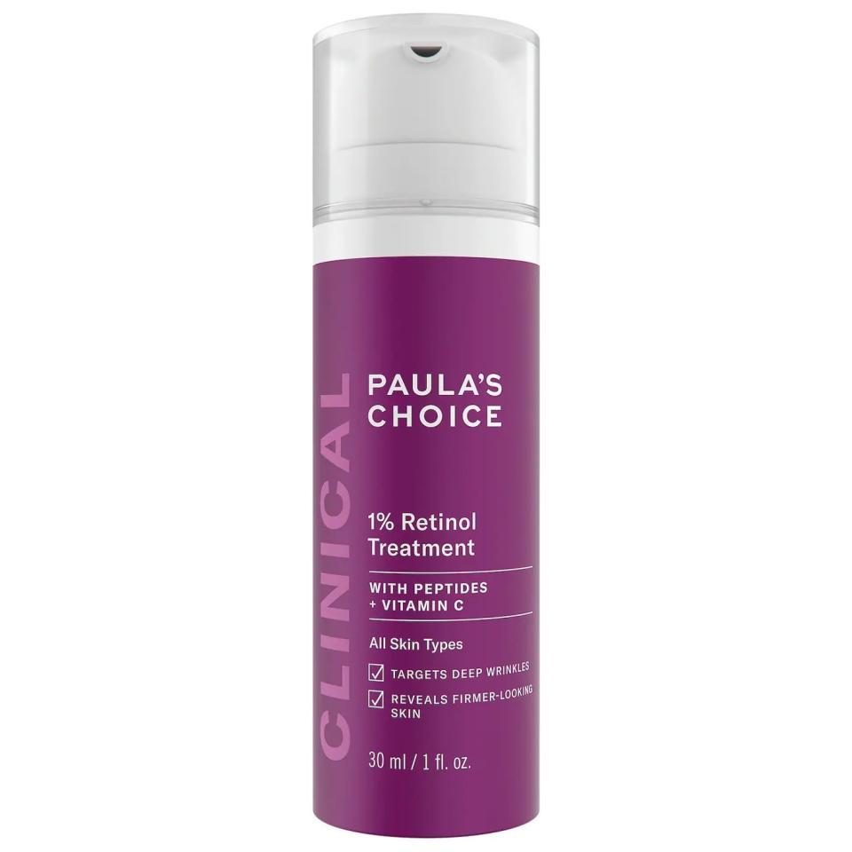 <p><a href="https://go.redirectingat.com?id=74968X1596630&url=https%3A%2F%2Fwww.sephora.com%2Fproduct%2Fpaula-s-choice-clinical-1-retinol-treatment-P469510&sref=https%3A%2F%2Fwww.womenshealthmag.com%2Fbeauty%2Fg30852512%2Fbest-retinol-eye-cream%2F" rel="nofollow noopener" target="_blank" data-ylk="slk:Shop Now;elm:context_link;itc:0;sec:content-canvas" class="link ">Shop Now</a></p><p> 1% Retinol Treatment</p><p>sephora.com</p><p>$62.00</p>