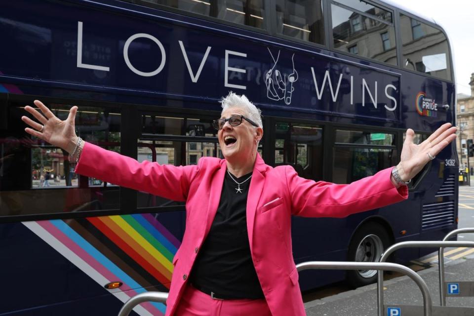 Horse launched the first Pride bus <i>(Image: Colin Mearns)</i>