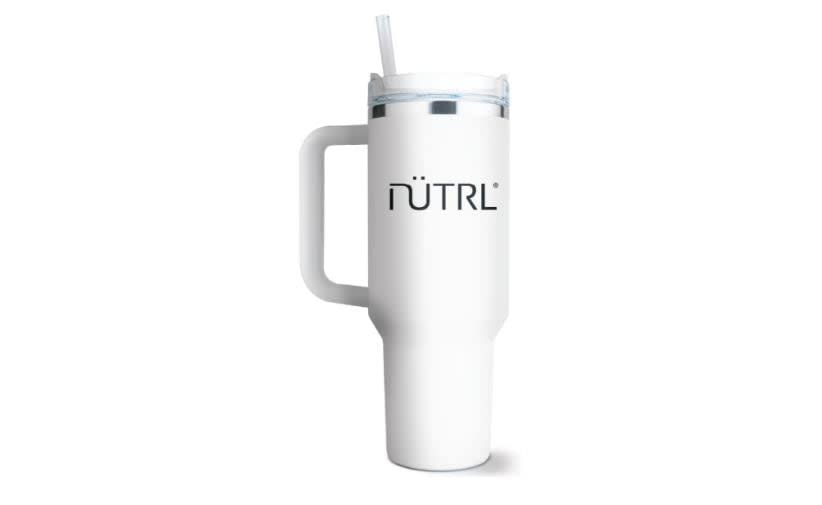 A free promotional tumbler handed out with Nutrl beverages at Newfoundland and Labrador liquor stores is being recalled over safety concerns. (Newfoundland and Labrador Liquor Corporation - image credit)