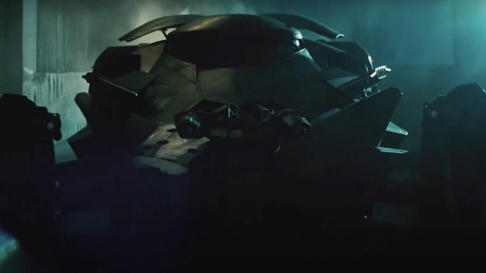 Front look at the Batmobile from Batman v Superman