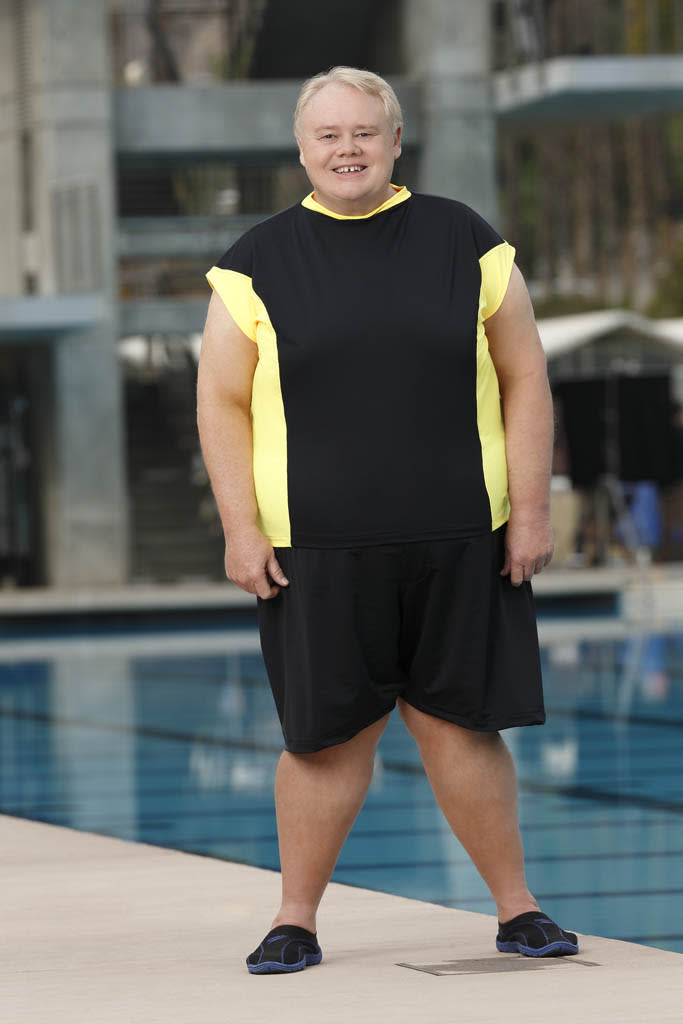 Longtime standup comedian and three-time author Louie Anderson, 59, is making the leap from the stage to the high dive on ABC's "Splash."