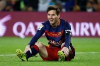 Football Soccer - FC Barcelona v Real Madrid - La Liga - Camp Nou, Barcelona - 2/4/16 Barcelona's Lionel Messi Reuters / Juan Medina Livepic