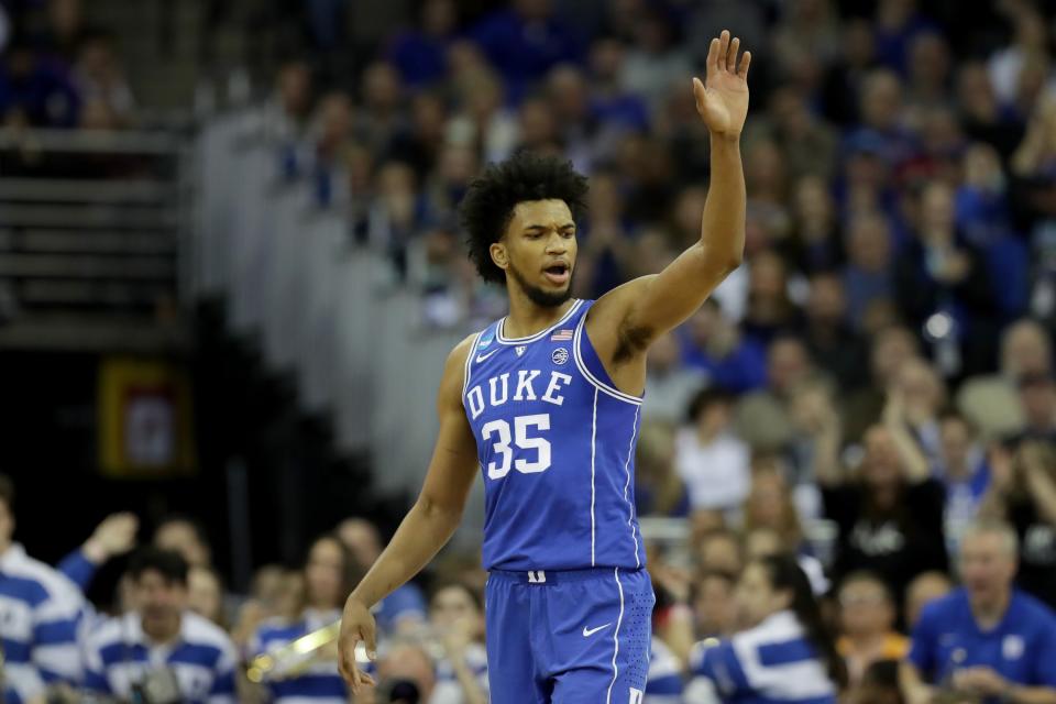 Marvin Bagley is leaving Duke for the NBA. (Getty)