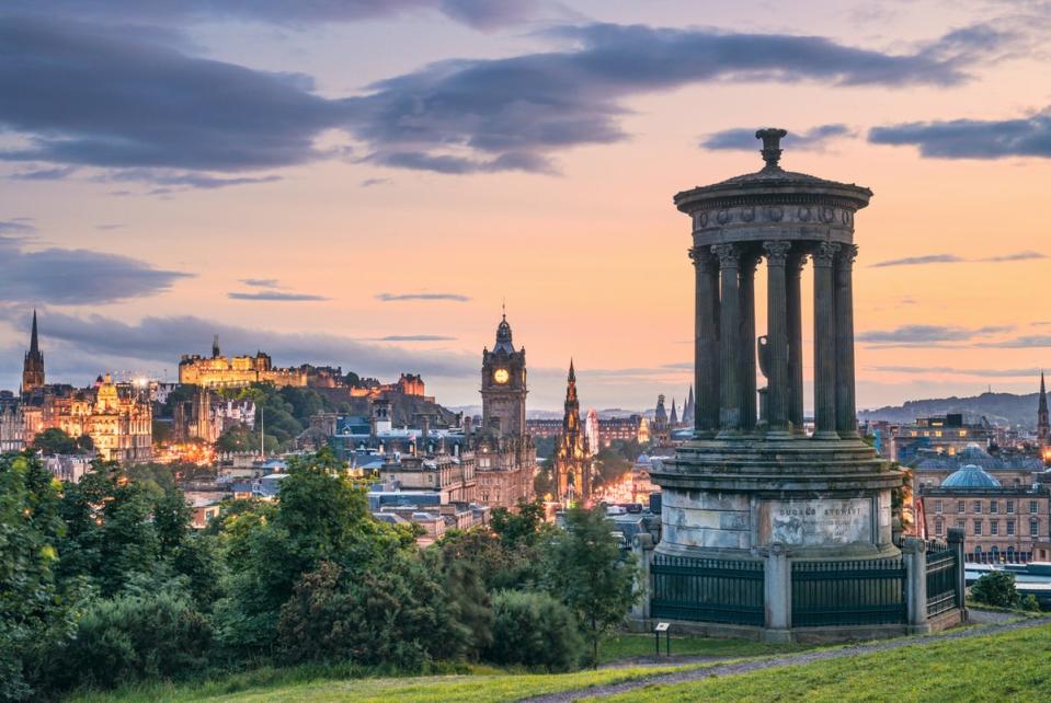 Edinburgh Castle sits on a 350-million-year-old volcanic rock (Getty Images)