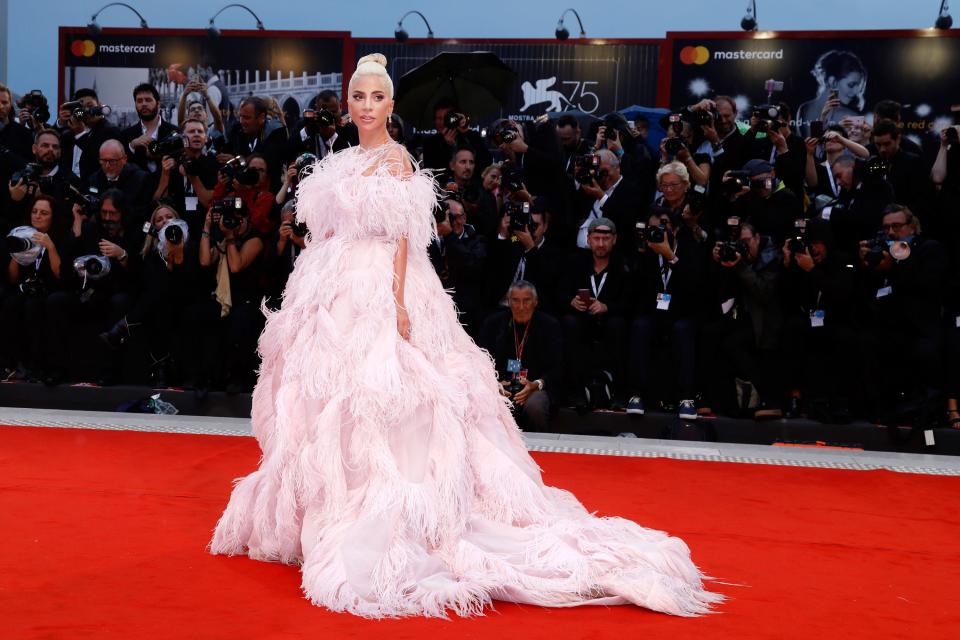 <h1 class="title">Lady Gaga in Valentino Haute Couture at Venice Film Fest</h1><cite class="credit">Photo: Getty Images</cite>