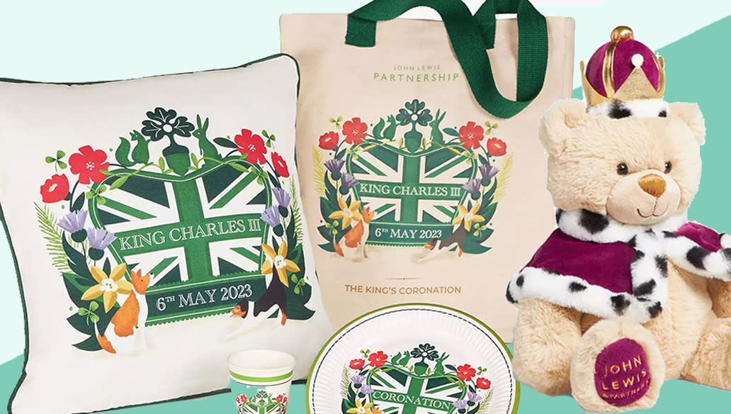 John Lewis's best coronation merchandise. (John Lewis & Partners / Yahoo Life UK)