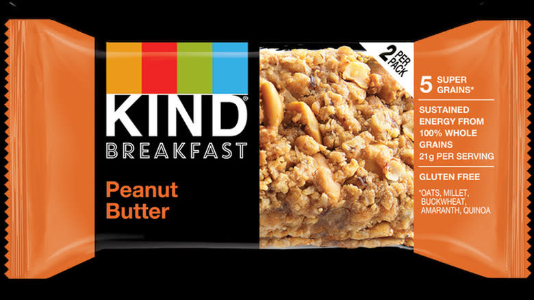Package of KIND Breakfast Peanut Butter Bar