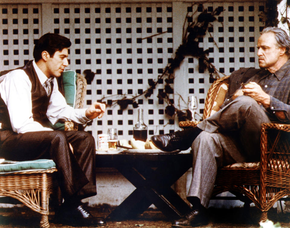 THE GODFATHER, Al Pacino, Marlon Brando, 1972