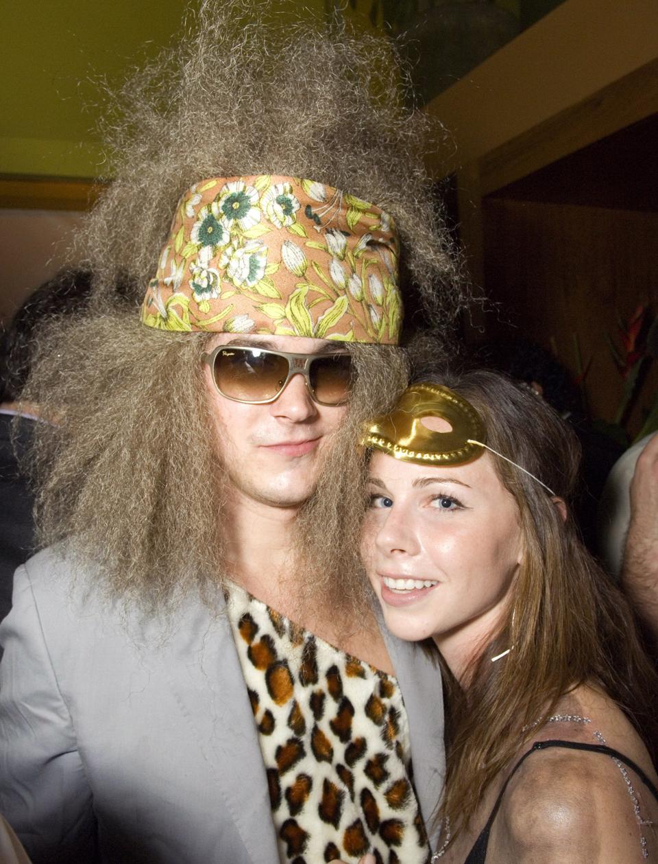 Zander and Barbara Bush dressed up for Halloween