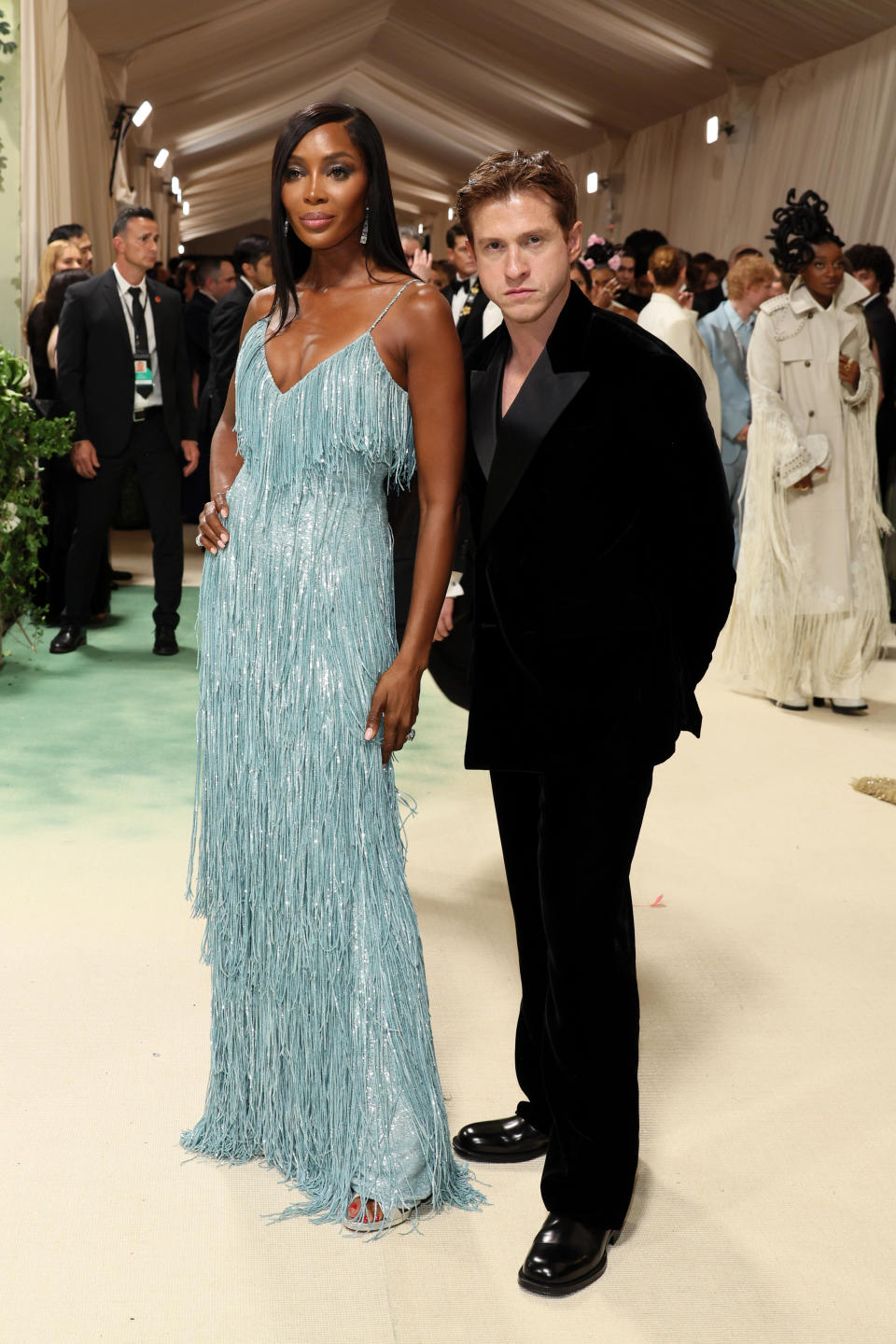 NEW YORK, NEW YORK - MAY 06: (L-R) Naomi Campbell and Daniel Lee attend The 2024 Met Gala Celebrating "Sleeping Beauties: Reawakening Fashion" at The Metropolitan Museum of Art on May 06, 2024 in New York City. (Photo by Dia Dipasupil/Getty Images)