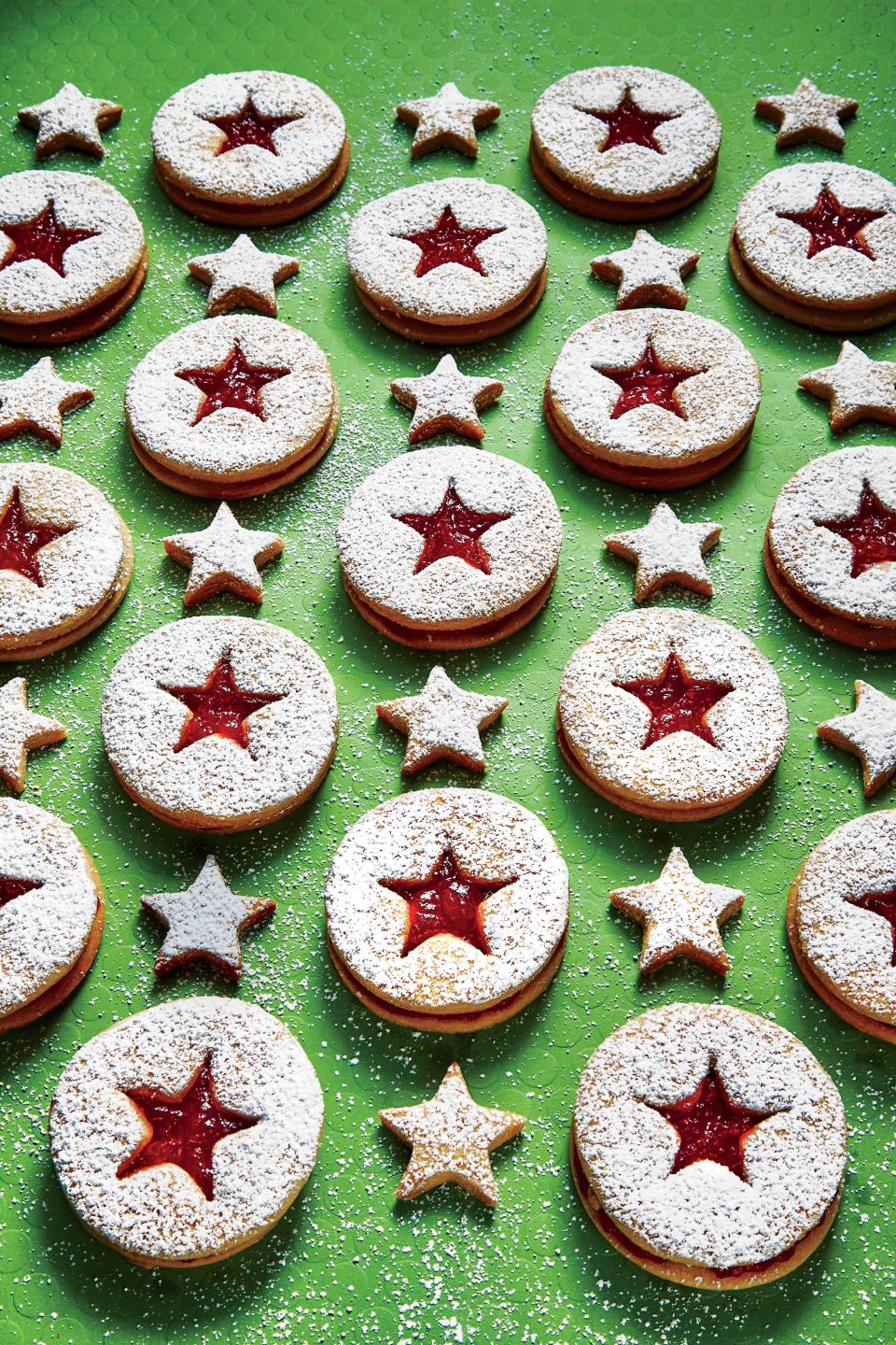 Peanut Butter-and-Jelly Linzer Cookies