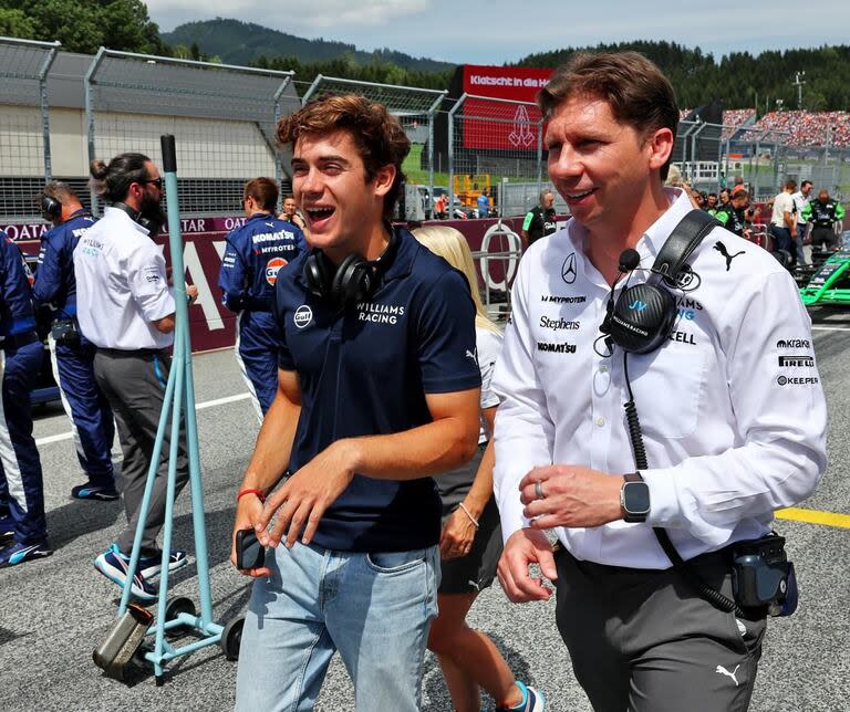 Franco Colapinto, feliz en Silverstone