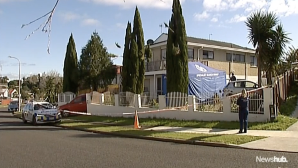 Pictured is the home in Auckland where the family lives.