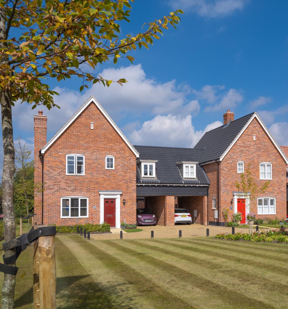 Just two homes are available in this Suffolk village. 