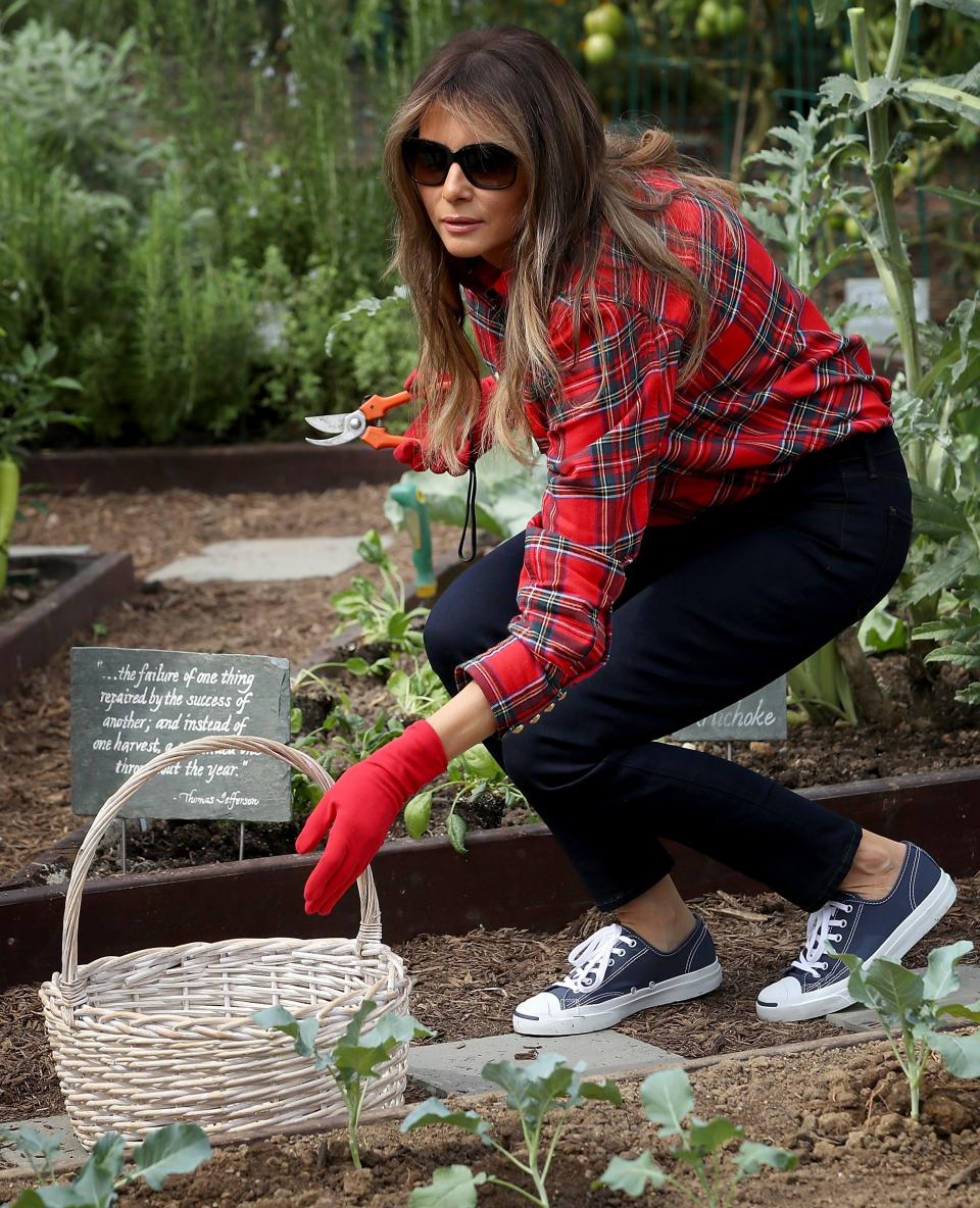 melania trump white house garden