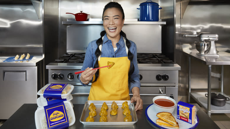 Chef Shirley Chung with Kraft Souplings