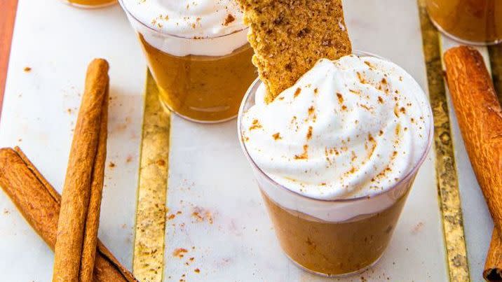 pumpkin pie pudding shots