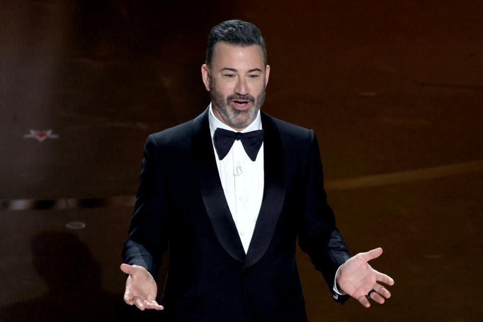 Jimmy Kimmel speaks onstage during the 96th Annual Academy Awards (Getty Images)