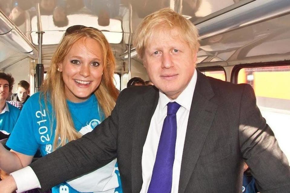 Jennifer Arcuri with Boris Johnson (Handout)