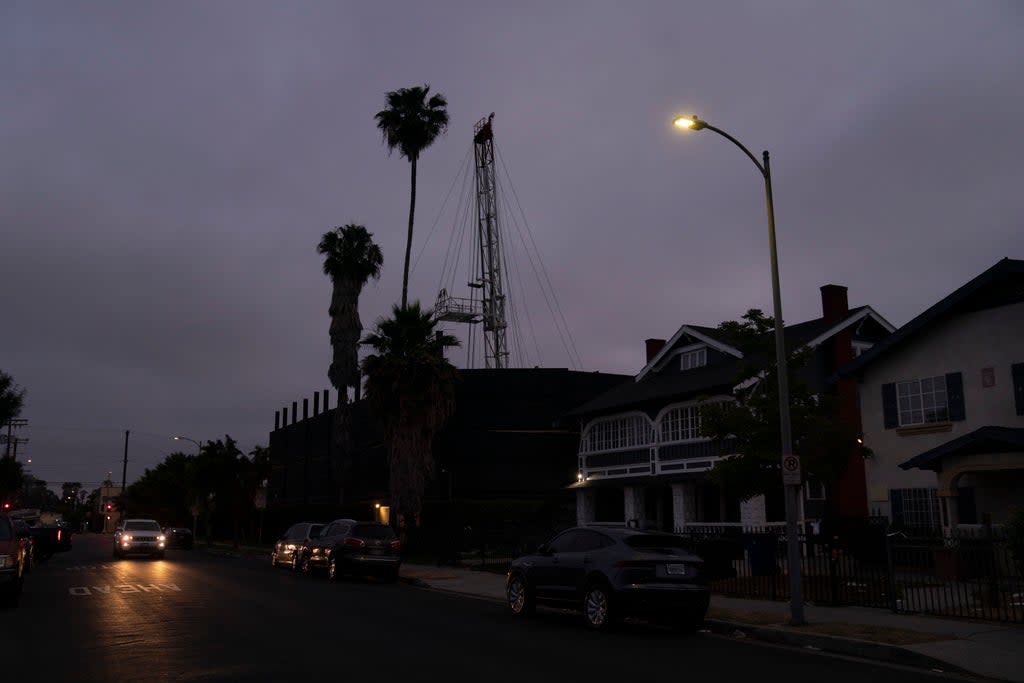 APTOPIX Environmental Justice LA Oil Wells (Copyright 2022 The Associated Press. All rights reserved.)