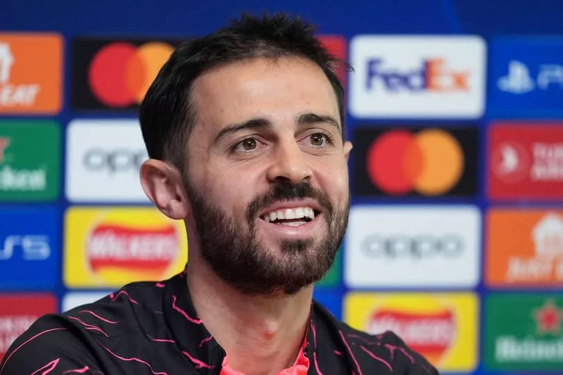 Manchester City's Bernardo Silva during a press conference