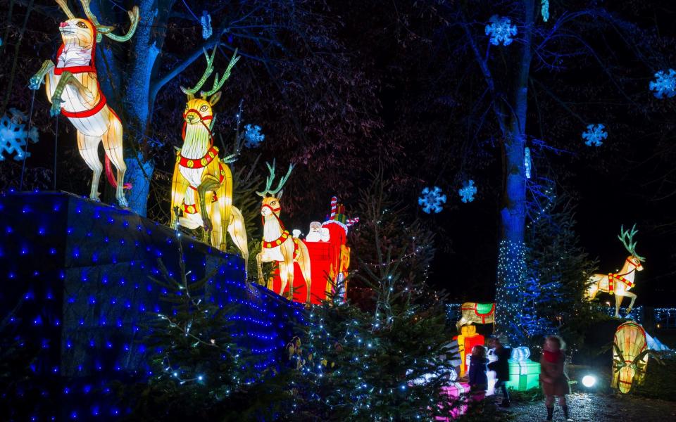 Part of Le Sentiers des Lanternes, a trail of more than 2,000 lanterns installed throughout Metz