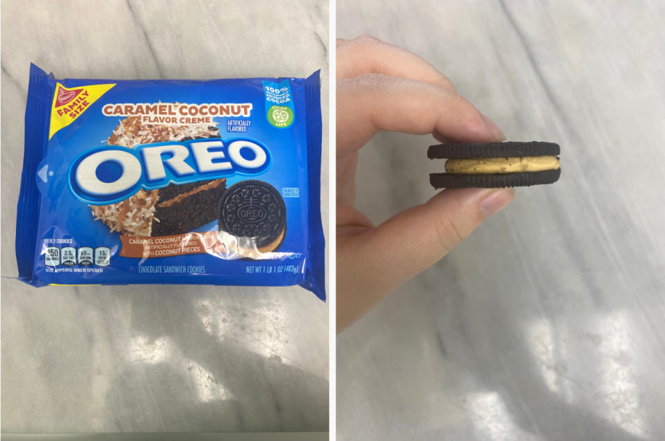 Caramel Coconut Oreos