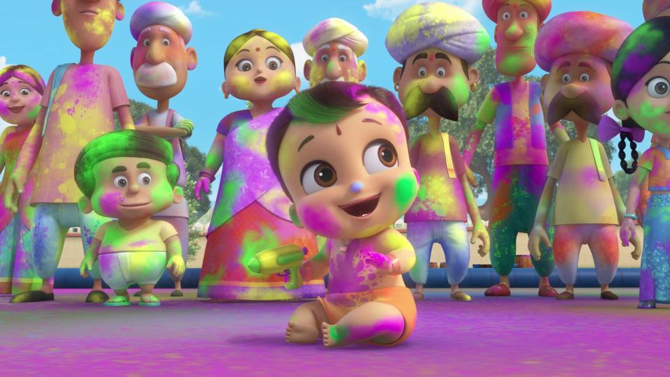 <p><strong>Netflix Description:</strong> "An innocent toddler's boundless curiosity -- and extraordinary might -- lead to mischief and adventure in his small Indian town."</p> <p><strong>Ages It's Best-Suited For:</strong> all ages</p> <p><strong>Number of Seasons:</strong> 2</p> <p><a href="https://www.netflix.com/title/80211492" class="link " rel="nofollow noopener" target="_blank" data-ylk="slk:Watch it on Netflix here">Watch it on Netflix here</a>, plus, <a href="https://www.netflix.com/title/81193947" class="link " rel="nofollow noopener" target="_blank" data-ylk="slk:a special all about the Spring Hindu festival Holi here">a special all about the Spring Hindu festival Holi here</a> and the <a href="https://www.netflix.com/title/81273728" class="link " rel="nofollow noopener" target="_blank" data-ylk="slk:Mighty Little Bheem: Kite Festival special here"><strong>Mighty Little Bheem: Kite Festival</strong> special here</a>.</p>