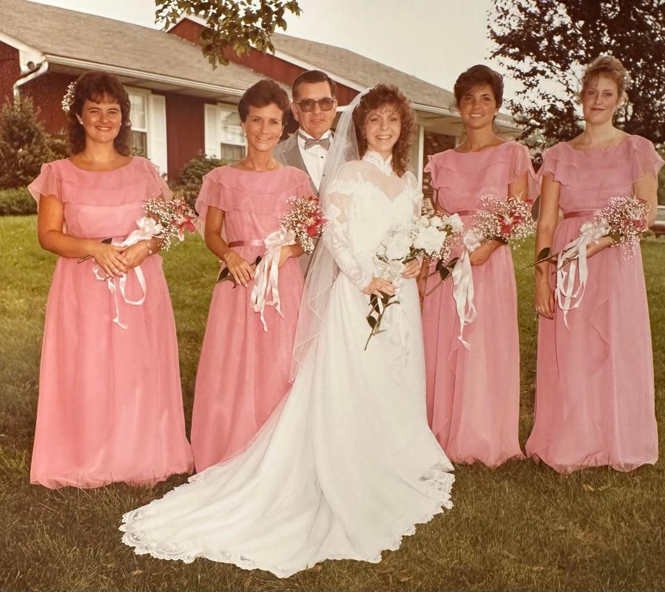 Devon's mother on her wedding day in 1984.