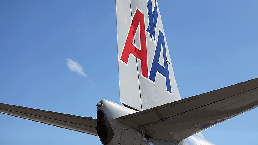 An American Airlines flight has been evacuated. Photo: Getty