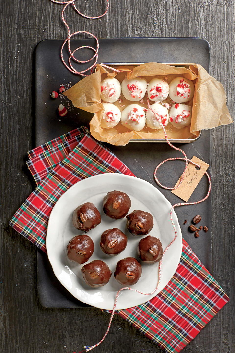 Minted White Chocolate Balls