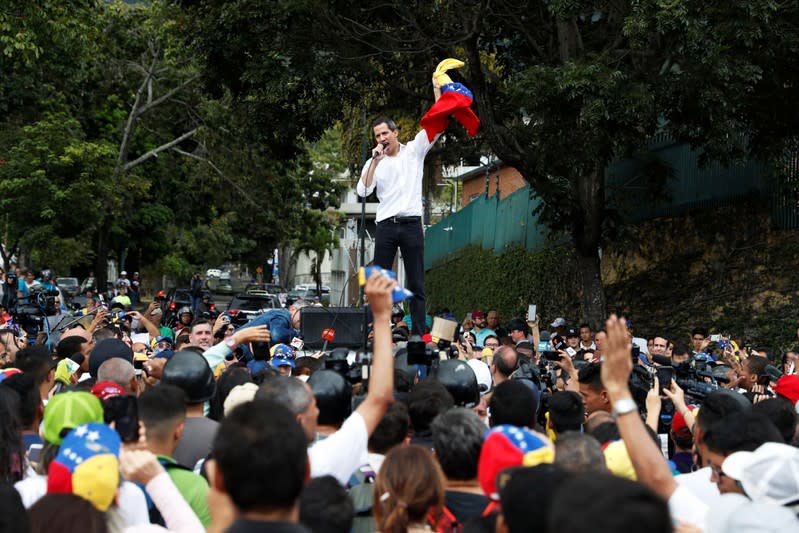 Protest march against Venezuela's President Nicolas Maduro in Caracas