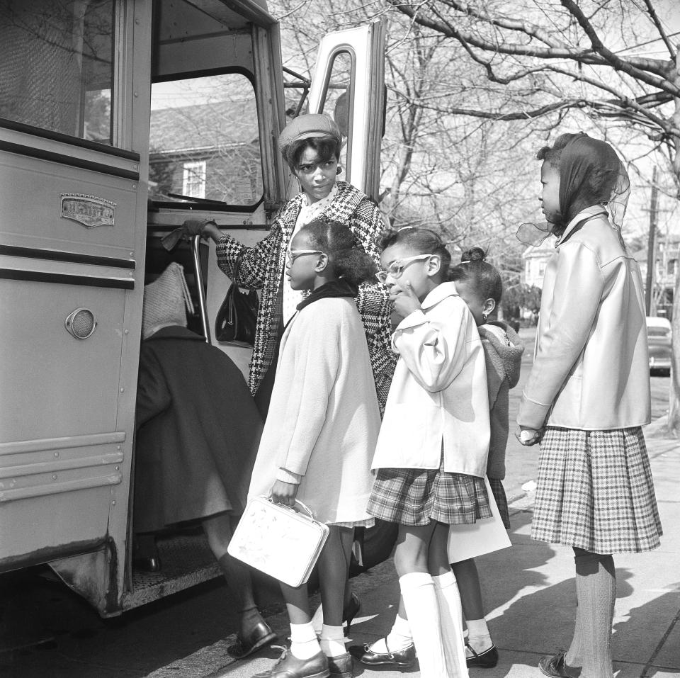 Marlene McIlvaine with students