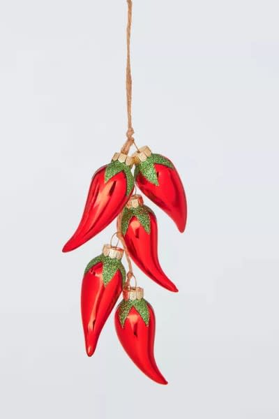 John Lewis String of Chillis Bauble Cluster