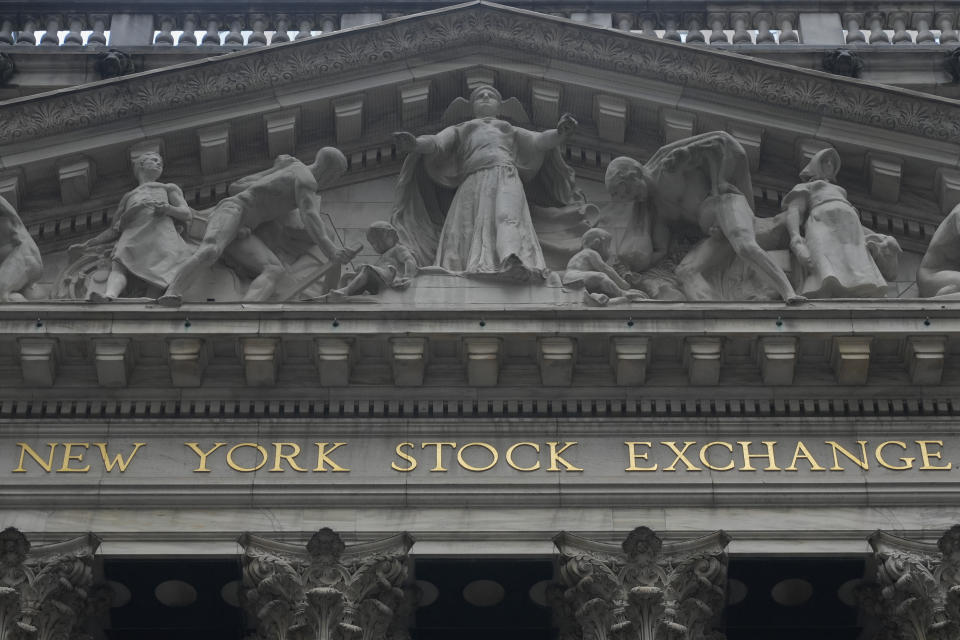 FILE - The New York Stock Exchange is seen in New York on Jan. 24, 2024. (AP Photo/Seth Wenig, File)