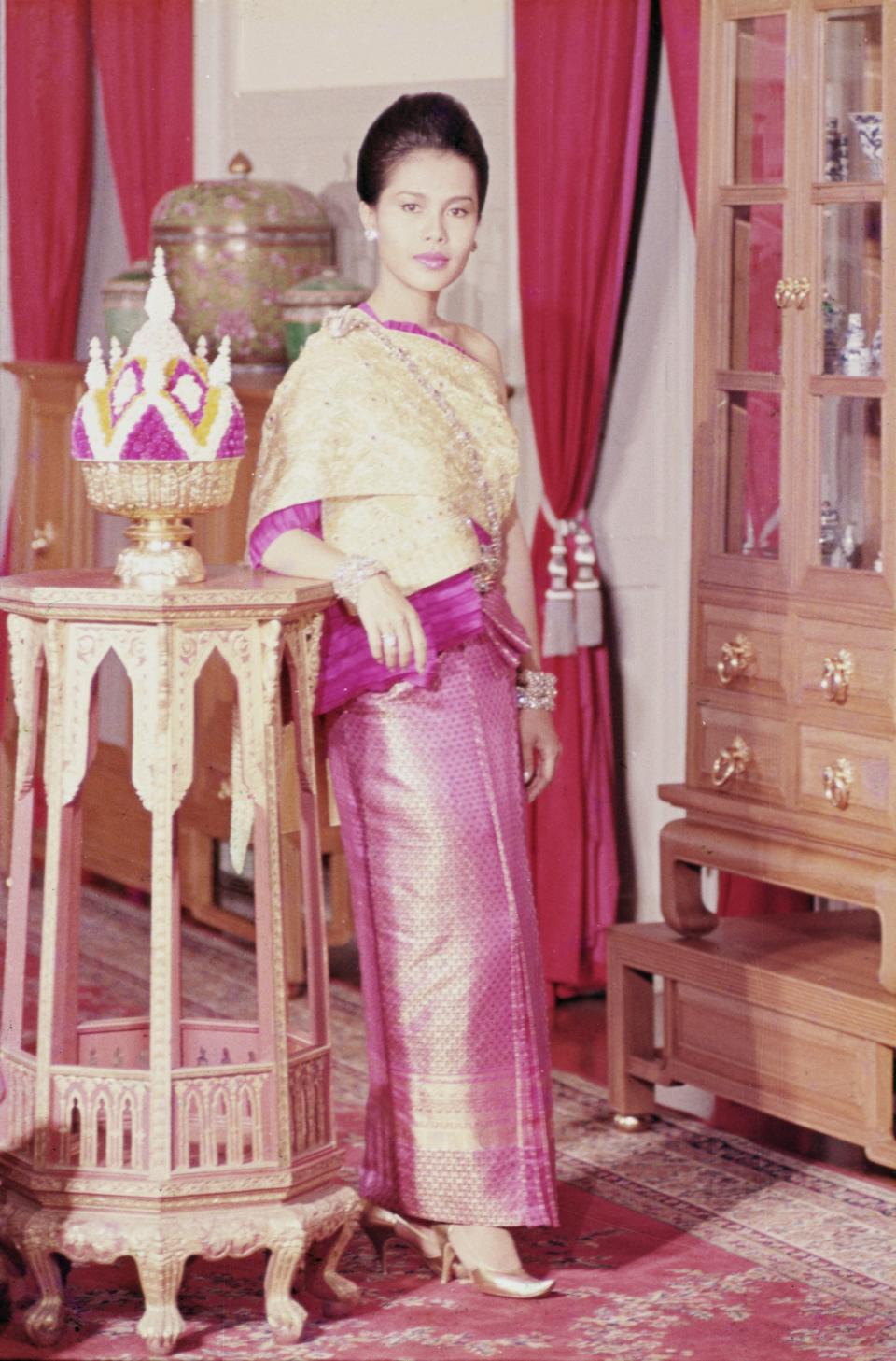 Her Majesty Queen Sirikit, the wife of King Bhumibol, as a young woman. (Photo by Eric-Paul-Pierre PASQUIER/Gamma-Rapho via Getty Images)