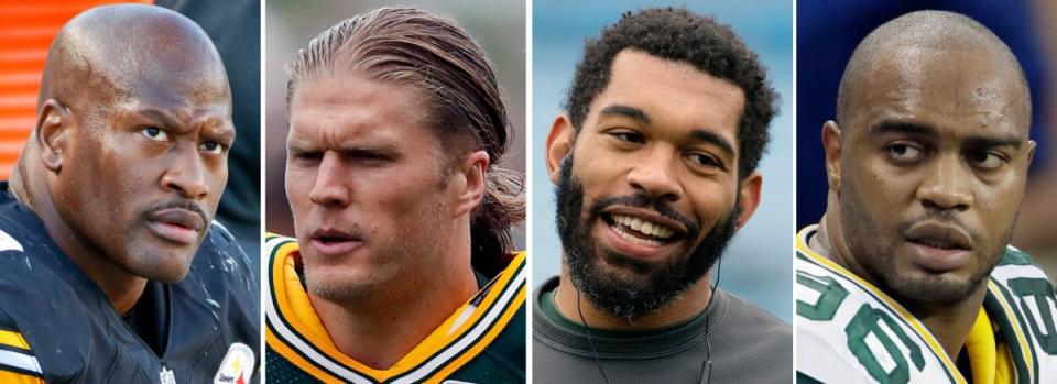 James Harrison, Clay Matthews, Julius Peppers, Mike Neal (AP)