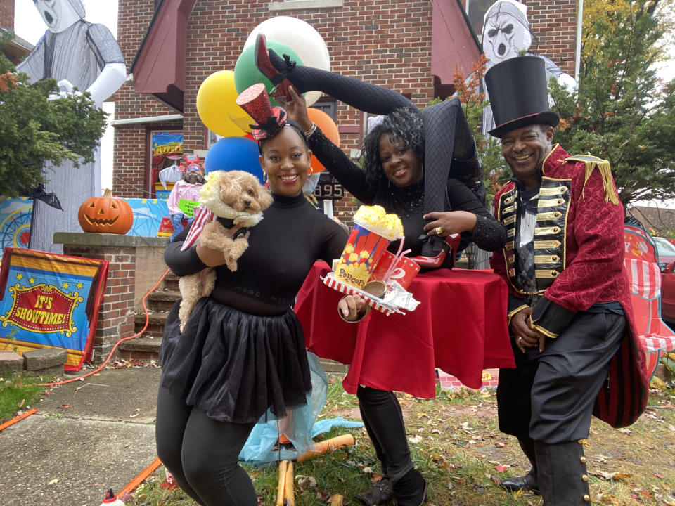 Robinson family dressed as a carnival on TODAY (Courtesy of the Robinson family)