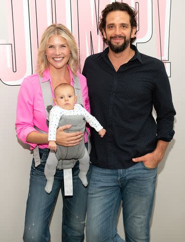 Noam Galai/Getty Amanda Kloots, Nick and Elvis Cordero on August 27, 2019 in New York City.